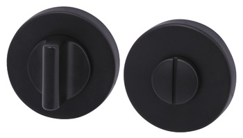 WC Release and Inside Turn Round Ø 52 mm Zinc Alloy RO12 Matt black painted
