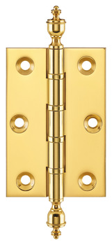 Butt Hinge Urn Finial 76 x 50 mm Brass Copper plated