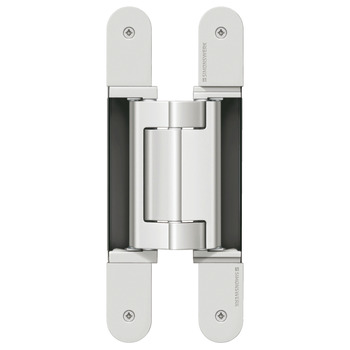 3D Hinge 180° Aluminium Zinc Diecast and Steel Tectus TE 640 3D A8 Energy 3-way continuous adjustment Matt chrome