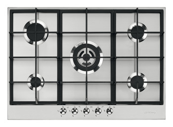 Smeg Cls PX375 Hob Gas 5Z Stainless Steel