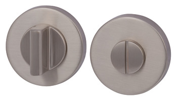 WC Release and Inside Turn Round Ø 52 mm Zinc Alloy RO12 Brushed nickel