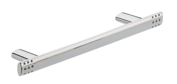 Melina Pull Handle Zinc Alloy Polished Chrome 128mm Fixing Centres