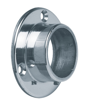 Wall Flange Socket Bar Railing System For Ø 25-51 mm tubes Ø 38 mm polished chrome finish