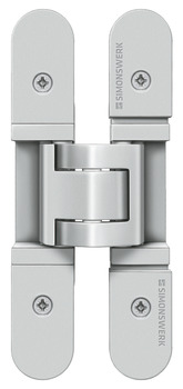 3D Hinge 180° Mild Steel Tectus TE 527 3D Energy 3-way continuous adjustment Satin stainless steel