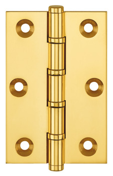 Butt Hinge Ball Bearing 76 x 50 mm Brass Copper plated
