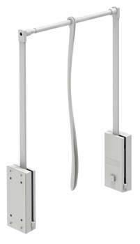 Wardrobe Lift Häfele Dresscode For internal cabinet width 440-610 mm traffic white RAL 9016