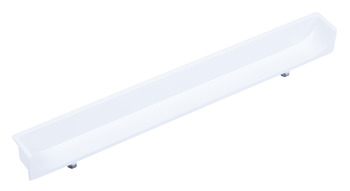 Inset Handle Zinc Alloy Ø 5 mm Lugs Fixing Centres 128 mm Hide Matt white