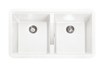 Sink Double Bowl Rangemaster Paragon Igneous Granite Rangemaster Double Bowl PAR2641 White