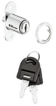 Push-Button Cylinder Econo with fixed plate cylinder Keyed alike