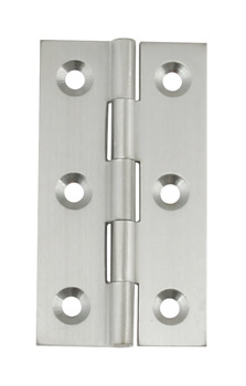 Butt Hinge 64 x 35 mm Brass Satin chrome