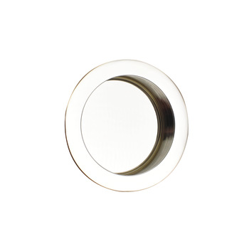 Pull Handle Flush Round Brass Suitable for timber sliding doors Satin nickel