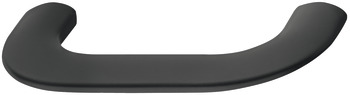 D Pull Handle Zinc Alloy Fixing Centres 64-320 mm Curly Matt black - fixing centres 64 mm