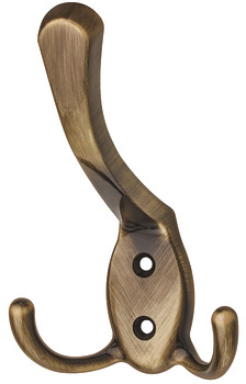 Hat and Coat Hook Zinc Alloy Face fixing Bronzed and brushed