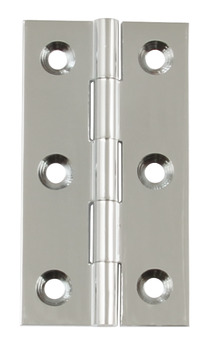 Butt Hinge 64 x 35 mm Brass Polished chrome