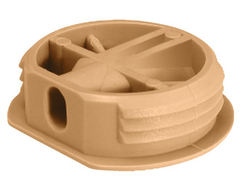 Connecting Fitting Recessed Plastic Beige - view 2