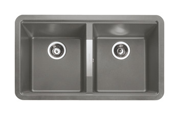 Sink Double Bowl Rangemaster Paragon Igneous Granite Rangemaster Double Bowl PAR2641 Grey