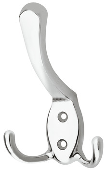 Hat and Coat Hook Zinc Alloy Face fixing Polished chrome plated