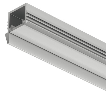 Aluminium Profile for Recess Mounting Loox5 LED Flexible Strip Lights 1105 Length 3000 mm depth 11.5 mm diffuser width 11 mm Silver coloured