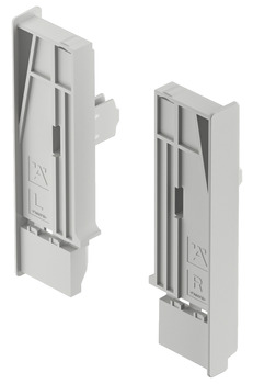 Front Panel Holder for VIS Internal Drawer Matrix Box P For 92 mm drawer side height Silver
