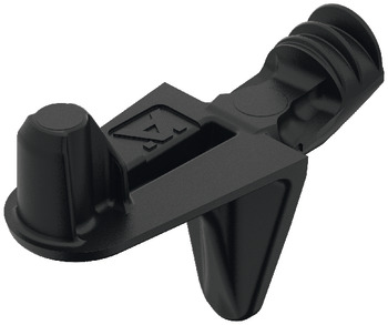 Shelf Support D5mm w Lug Plug Zinc Alloy Black
