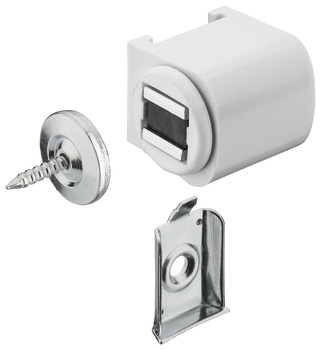 Magnetic Catch Pull 3.0 for Screw Fixing Round Housing for screw fixing White