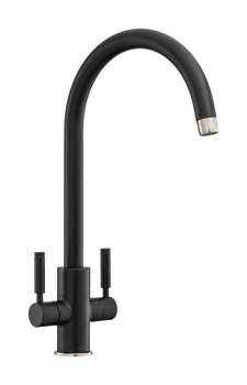 Mixer Tap Dual Lever Rangemaster Intense Matt black