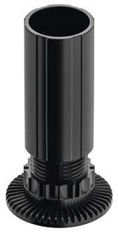 Foot and Shaft Section for Häfele AXILO™ 48 Plinth System Installation height 100 mm adjustment facility 92-120 mm