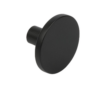 Knob Zinc Alloy Ø 41 mm Como Matt black