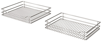 Swing Out Corner Storage Classic Chrome Linear Wire Baskets Vauth-Sagel VS COR Fold For cabinet width: 800 mm For door width: 400 Left hand