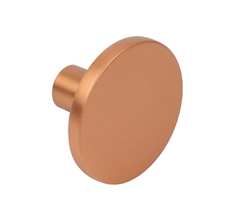 Knob Zinc Alloy Ø 41 mm Como Brushed copper