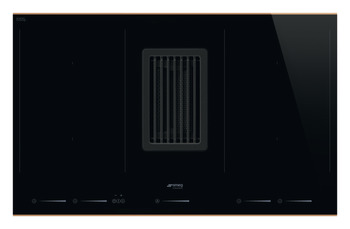Smeg DSN HOBD682R1 Hob Ind+Extr 4Z Copper