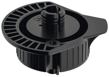 Plinth Foot Top Section for Häfele AXILO™ 48 Plinth System Plastic Round with lug press fitting