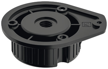 Plinth Foot Top Section for Häfele AXILO™ 48 Plinth System Plastic Round with lug screw fixing