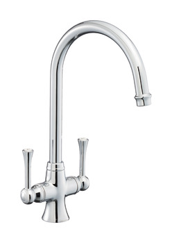 Mixer Tap Dual Lever Rangemaster Estuary Chrome