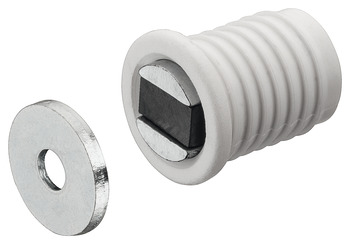 Magnetic Catch Pull 4.5 kg Mortice Type For press fitting White