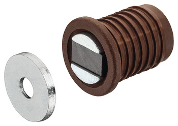 Magnetic Catch Pull 4.5 kg Mortice Type For press fitting Brown