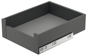 Front Bracket Set for 128 mm Internal Drawer Matrix Box Slim A Plastic Anthracite