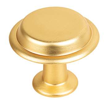 Knob Zinc Alloy Ø 40 mm Land Brushed gold