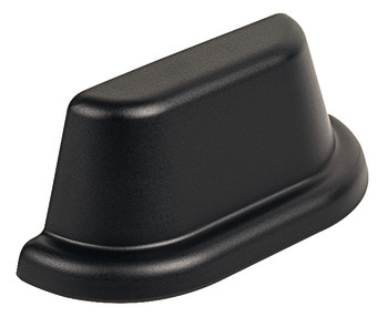 Cup Pull Handle Zinc Alloy Fixing Centres 64 mm Land Matt black