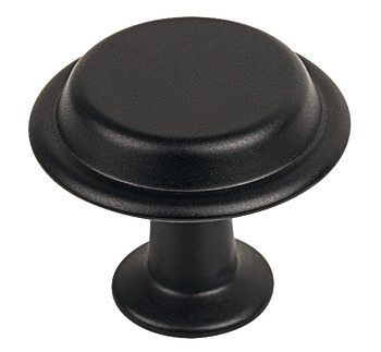 Knob Zinc Alloy Ø 40 mm Land Matt black