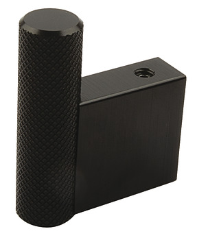 Hat and Coat Hook Aluminium 41 x 50 mm Graf Brushed black