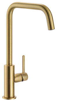 Mixer Tap Single Lever U-Spout Abode Althia AT1203 - Polished Brass