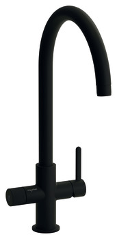 Tap 3-in-1 Tap for Hot Cold and Filtered Water C-Spout Abode Puria Aquifier   Matt black - AT2044