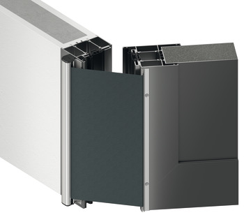 Finger Protection Blind System for Front Doors Athmer NR-26 For door gap between door and frame on push side NR-26 max. blind length 260 mm
