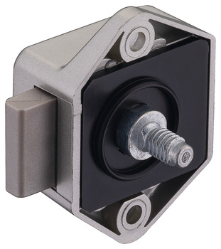 Rim Lock Mini Push-Lock Case Backset 15 mm Matt nickel