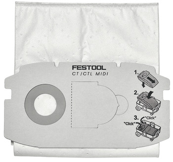 Filter Bags for Festool Cleantec CTL MIDI GB Mobile Dust Extractor 1 set = 5 pieces