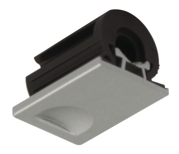 Concealed Shelf Support for Use with Plug in Supports for Wooden Shelves Light grey RAL 7035