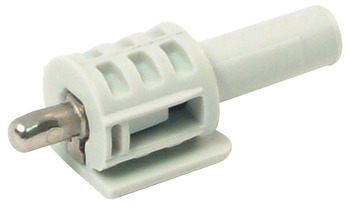 Concealed Shelf Support Plug in with Spring for Ø 5 mm Hole for Wooden Shelves Light grey