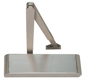 Door Closer Overhead With or Without Backcheck Geze TS 2000NV and TS 2000 NVBC (Designer) TS 2000 NVBC Designer with backcheck satin stainless steel (with stainless steel designer cover)