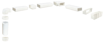 Ducting Set Length 3000 mm System 6 to 6a white
